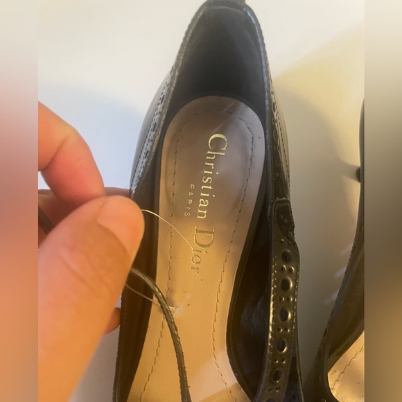Dior Black Leather Teddy Oxford Pumps 36.5 M - Picture 3 of 7
